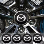 4pcs 56/60mm Car Wheel Center Hub Caps Rim Cover For Mazda 2 3 5 6 323 626 CX3 CX5 CX30 Demio Atenza Axela MX3 MX5 RX8 Accessory