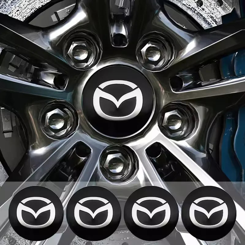 4pcs 56/60mm Car Wheel Center Hub Caps Rim Cover For Mazda 2 3 5 6 323 626 CX3 CX5 CX30 Demio Atenza Axela MX3 MX5 RX8 Accessory