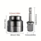 Car Scissor Jack Socket Wrench Set - Heavy-Duty Carbon Steel Drill Adapter For Auto Repair Quick Change Tool CM World