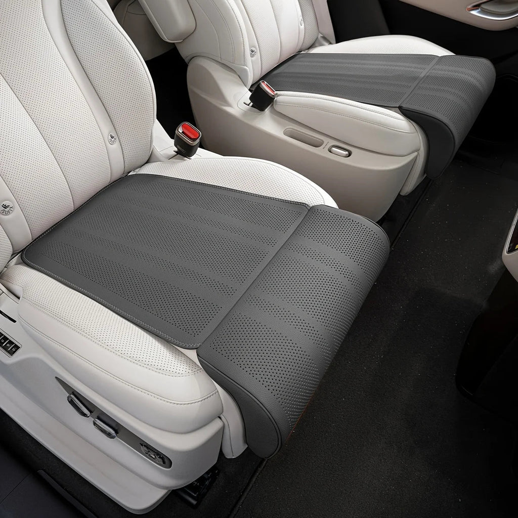 Car integrated telescopic leg support cushion can extend the seat cushion and leg support seat cushion Pana leather seat cushion CM World
