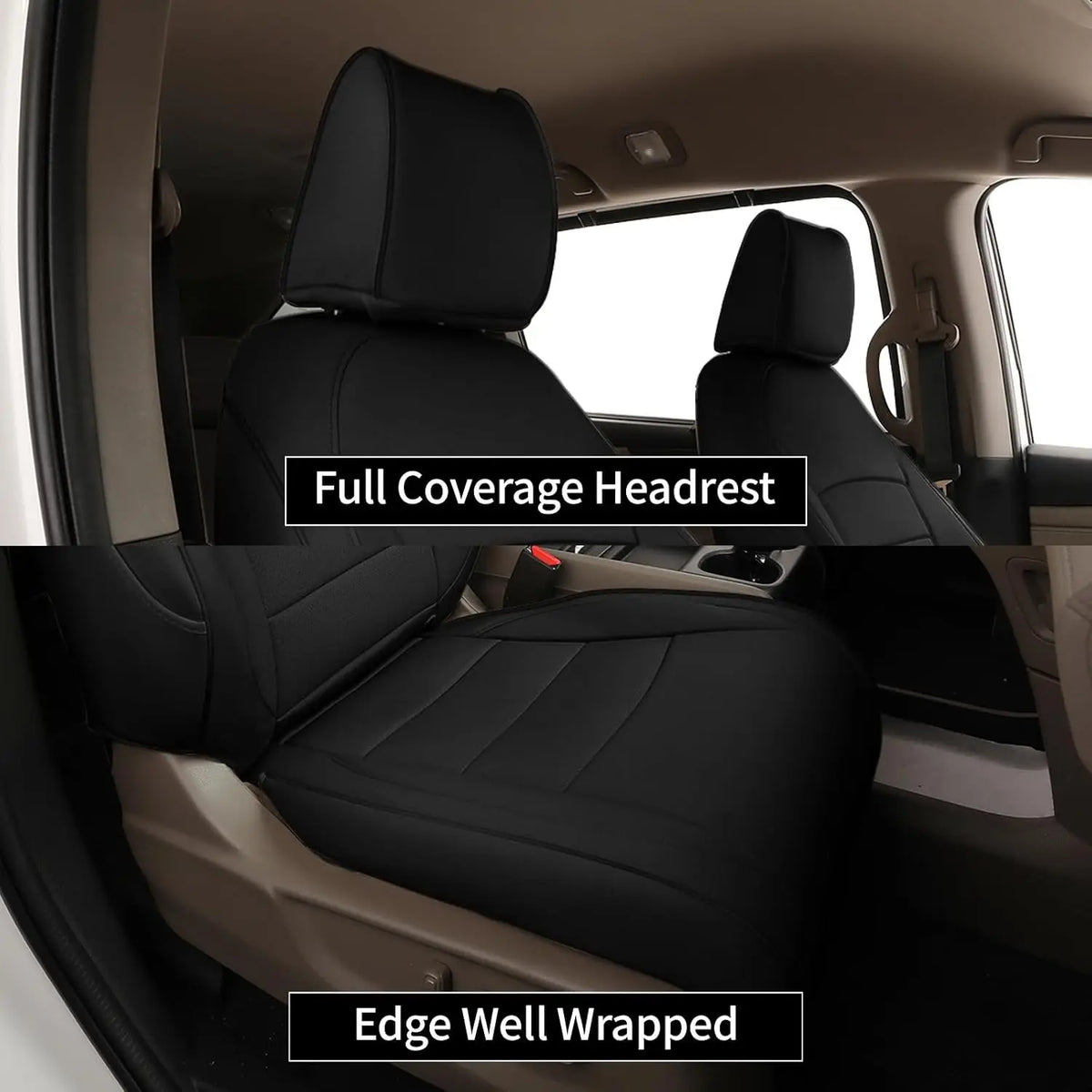 EKR Custom Fit Full Set Car Seat Covers For Honda Odyssey 2011-2026 EX/EX-L/Touring/Elite/SE 8 Seats Leather Full Set Seat Protector