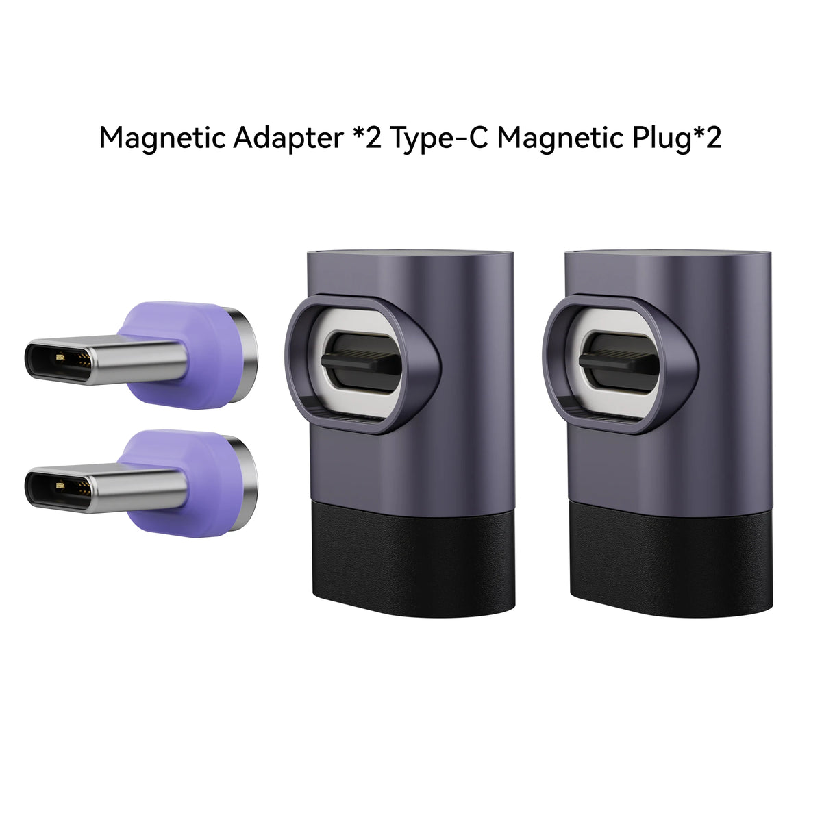PD 240W Type-C Magnetic Adapter PD3.0 Fast Charging Right Angle USB C Connector Extender for iPhone 16 Macbookair Samsung