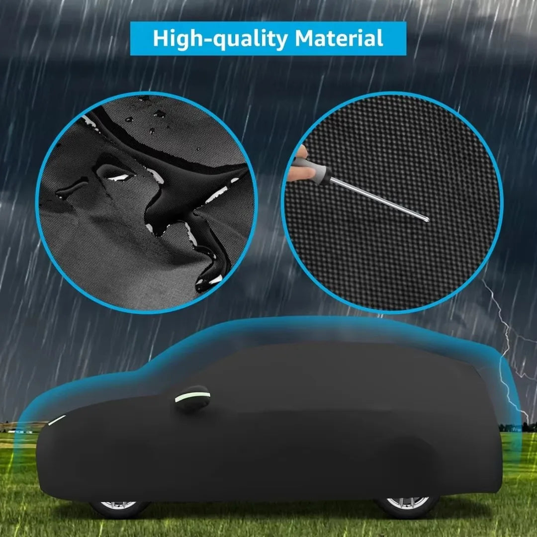 For  Tesla model y Outdoor Protection Full Car Covers Snow Cover Sunshade Waterproof Dustproof Exterior Car cover protection Car Mobile World
