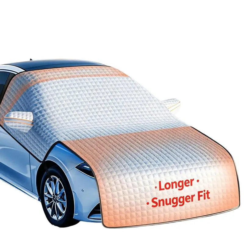 Enlarged Car Snow‑Ice Cover, Winter Windshield Snow Shield Windproof Waterproof Car Window Protector Universal for SUV Sedan