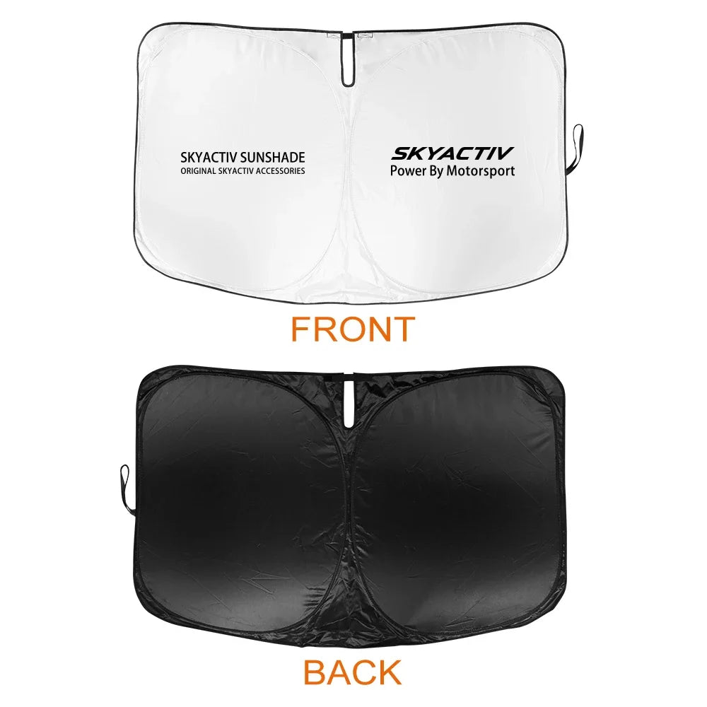 Car Window Sunshade Cover Windshield Visor Anti-UV Protector For Mazda 3 Bk 6 Gg Gh Gj CX3 CX5 CX30 CX7 CX8 CX9 MX5 RX8 Skyactiv