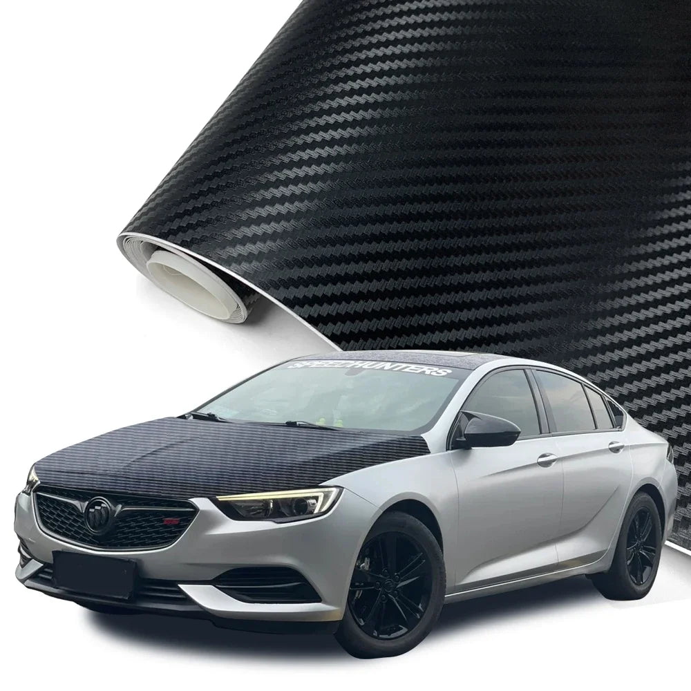 145cmx200cm Carbon Fiber Vinyl Film Car Styling Wrapping Sheet Roll Film Automobiles DIY for Car Hood Roof Stickers Accessories Car Mobile World