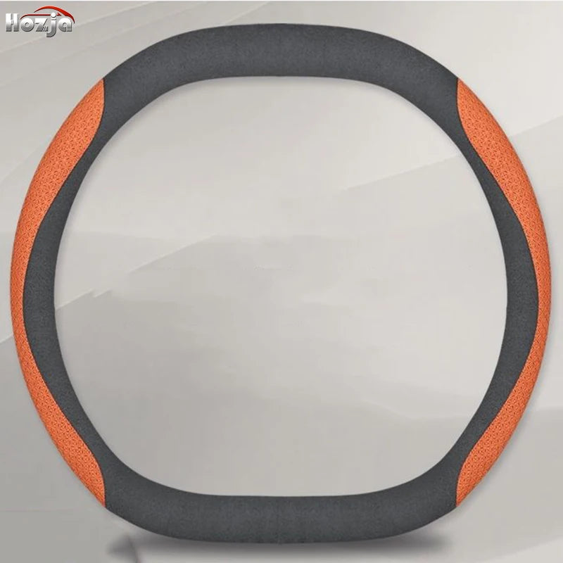 11colors D-shaped Car Steering Wheel Cover for Lincoln Nautilus 2023 2024 2025 2026 Auto Interior Protection Accessories