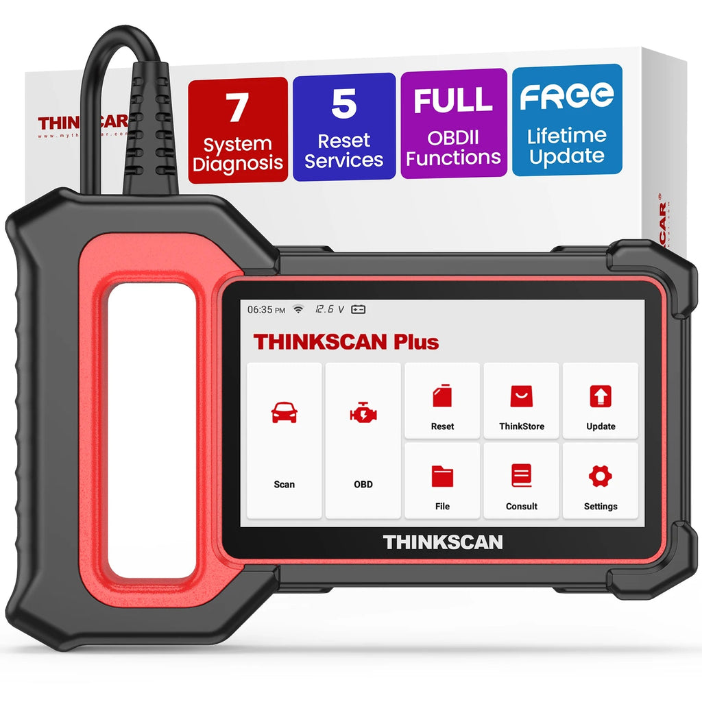 Lifetime Free Update THINKCAR Thinkscan Plus S7 OBD2 Scanner Automotive Code Reader Car Diagnostic Tool Diagnosis Coder Reader Car Mobile World