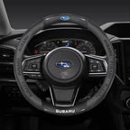 For Subaru Brz Wrx Xv Ascent Forester Outback Impreza Legacy Car AntiSlip Carbon Fiber Leather Ultrathin Steering Wheel Cover CM World