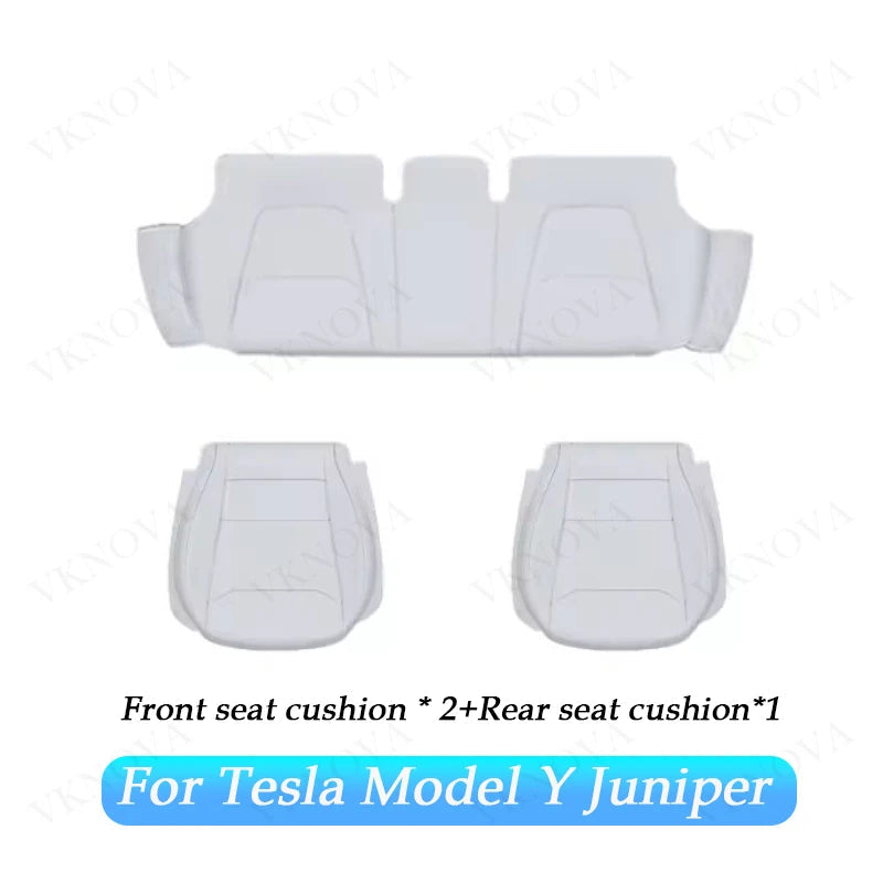 For Tesla New Model Y Juniper 2025 2026 Car Seat Cover Nappa Leather & 8 Grade Anti Fouling Wholesale Price Interior Accessories CM World
