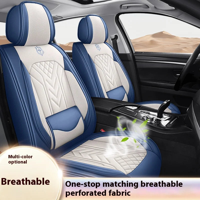 Five-Seat Universal Car Seat Covers with Built-In Lumbar Support Comfortable Multiple Colors Available CM World