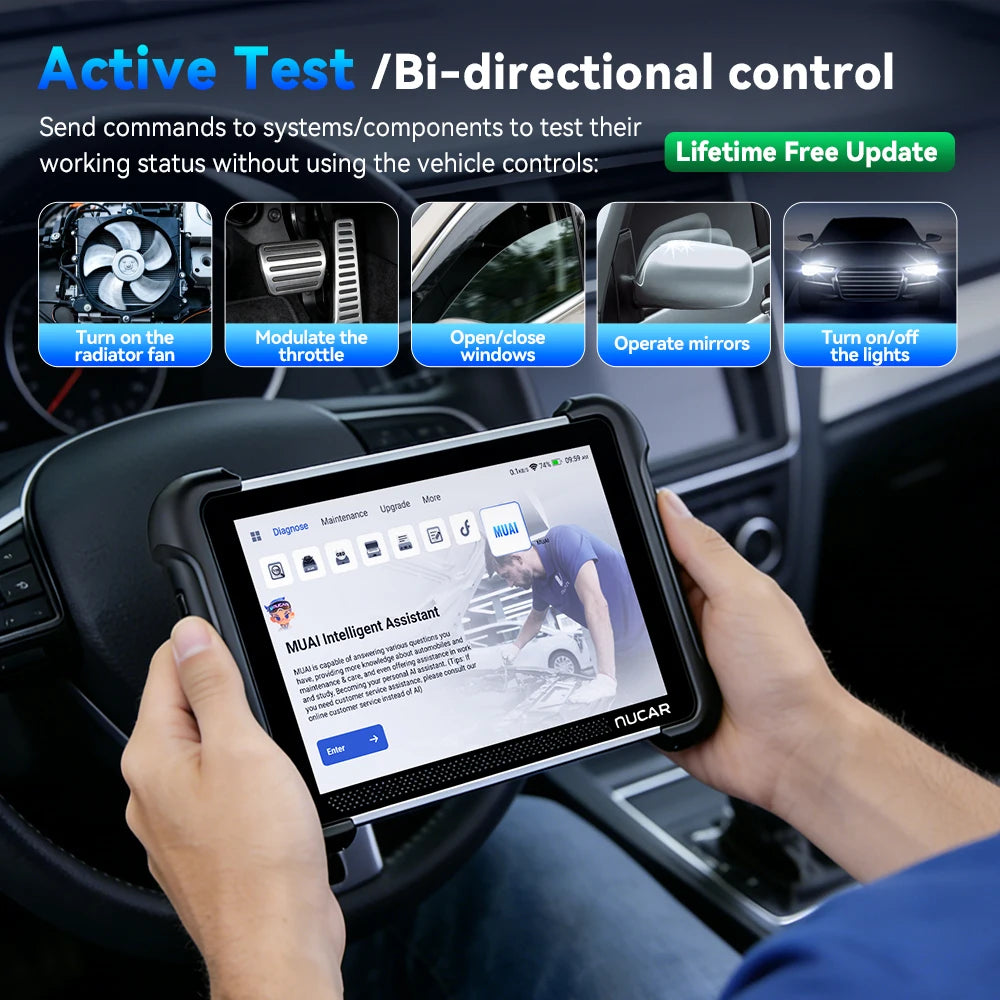 MUCAR 892BT PRO AI Key Programmer TKEY 101 Topology Automotive Diagnostic Tool J2534 Bidirectional Car Obd2 Scanner ECU Coding C Car Mobile World