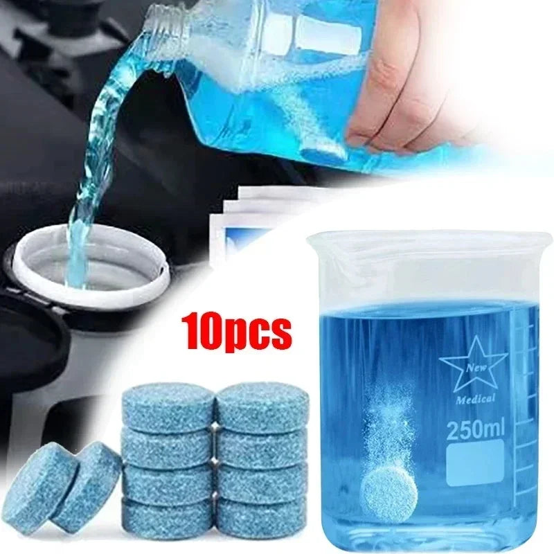 Car Windshield Glass Concentrated Washer Tablets Car Effervescent Washer Fluid Wiper Glass Solid Cleaning Tablets for Car Window CM World