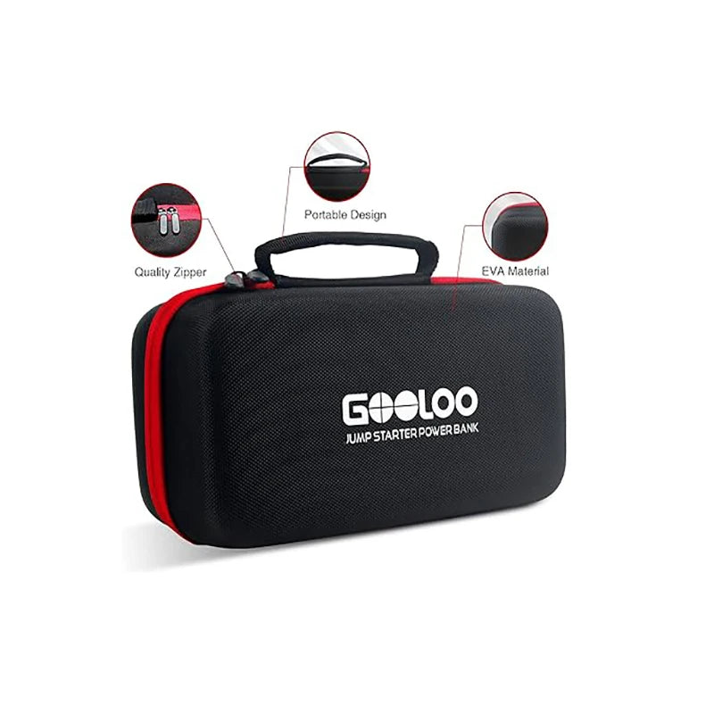 For GOOLOO GT4000 GT3000 GE1200 GP4000 PLUS Jump Starter EVA Storage Box Portable Black Power Bank Storage Bag