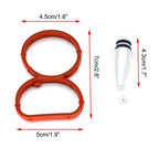 Car Engine Intake Inlet Swirl Flap Aluminum And Rubber Delete Blank Manifold Gasket Replacement partS For BMW N47 E90 N57S 2.0D