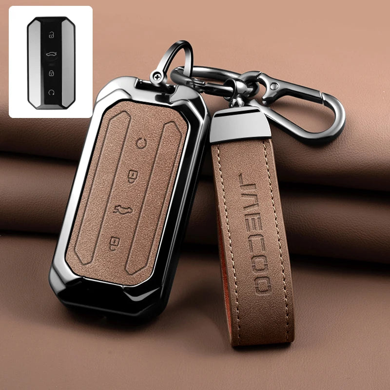 For Chery Jaecoo J5 J7 5 7 2025 2026 Keychain and Keyring Car Interior Accessories Zinc Alloy Car Key Protective Cover Suitable