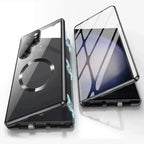 360 ° Full Protection Metal Magnetic Case For Magsafe Samsung Galaxy S26 S25 S24 S23 S22 Ultra Plus Double Sided Snap Lock Cover