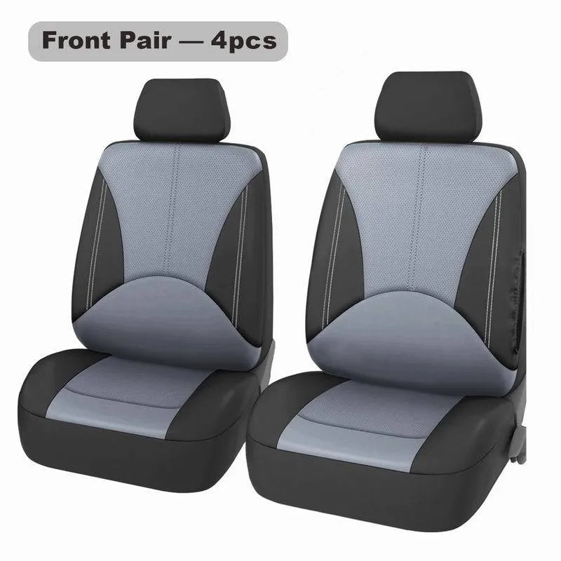 Universal 5-Seats Car Seat Cover Elastic Breathable leather Comfort Fit for most Cars CM World