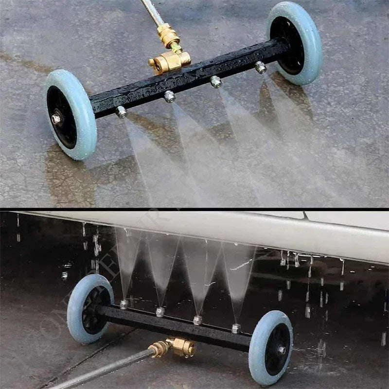 5000PSI car chassis high pressure washer 16 inch electric car washing locomotive bottom water broom with 2 extension rods CM World