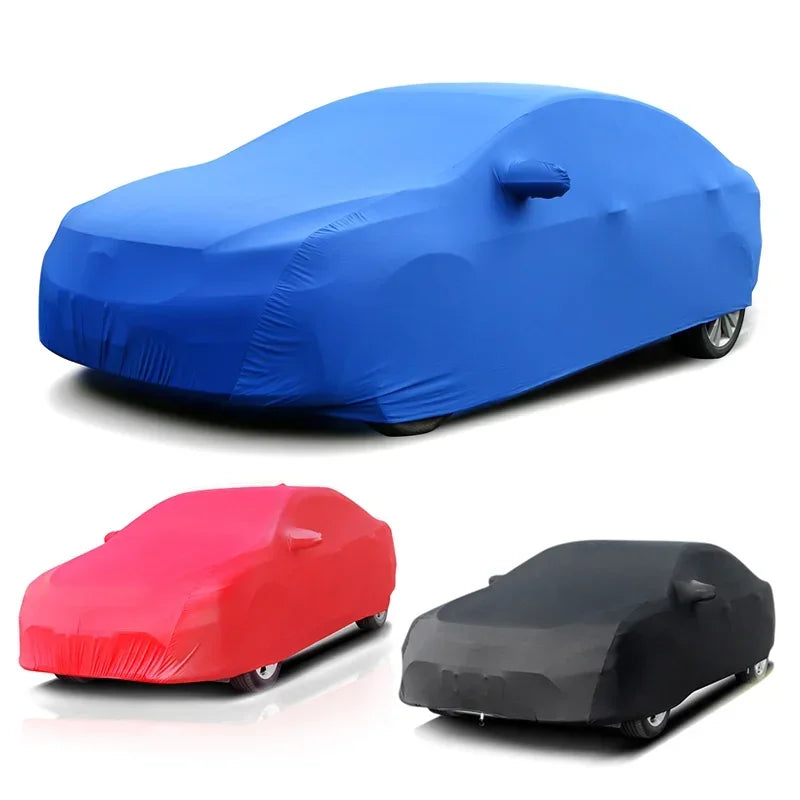 Universal Car Cover Customize Stretch Cloth Cover Beauty Styling Sunproof Dustproof Resistant Protection for BMW Benz Audi Mazda Car Mobile World