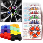 20Pcs/set Silicone Car Tyre Wheel Hub Covers Protection Caps 19/21mm Wheel Nuts Wheel Hub Screw Protector Dust Proof Bolt Cover CM World