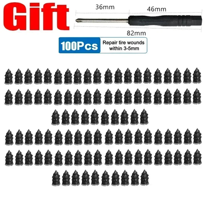 Practical Vacuum Tire Puncture Repair Kit Universal Nail Screw Rubber Metal Tool Car Patch Auto Repair Accessories
