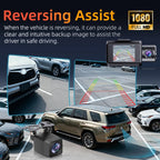 Car DVR 3Channel Dash Cam for Car 4K Video Recorder Dashcam Front and Rear View Camera Night Vision Car Accessories With 32GB Car Mobile World