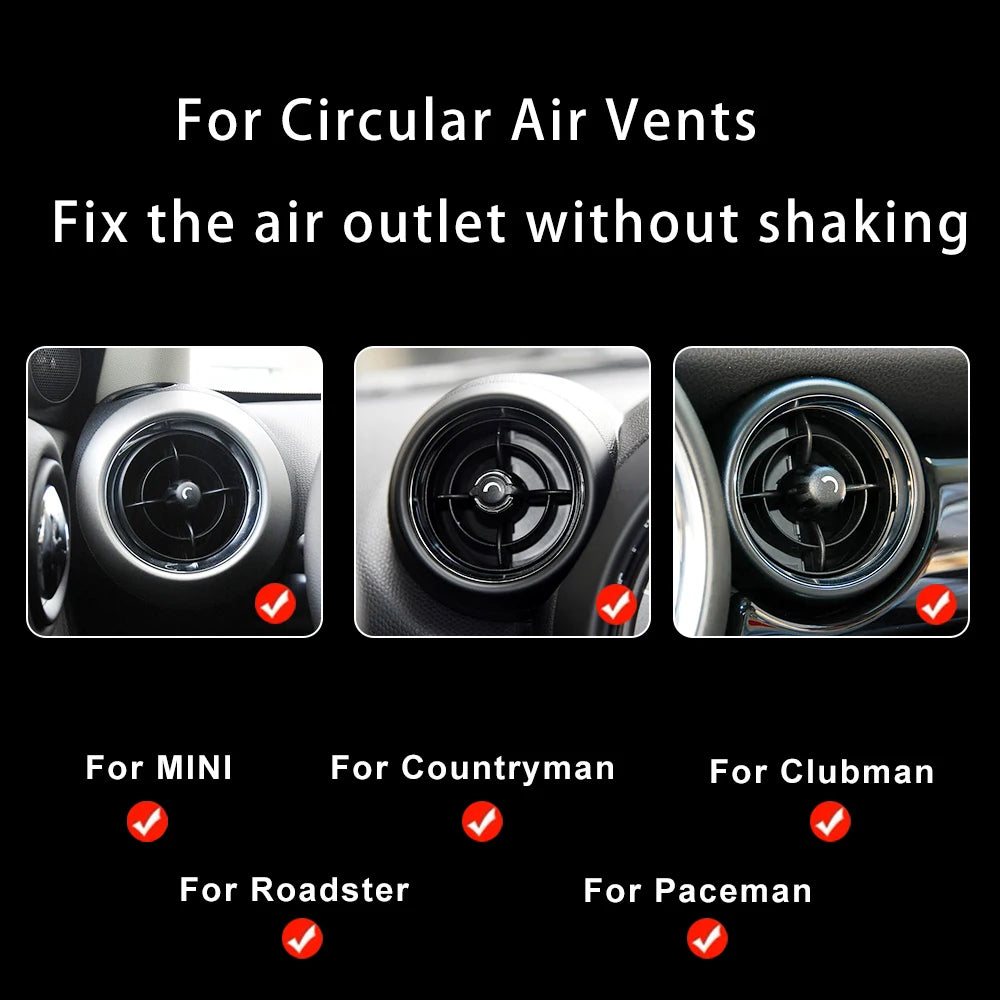Car Air Vent Outlet Phone Holder For Mini One Cooper S SD R55 R56 R57 R58 R59 R60 R61 Car Styling Auto Accessories