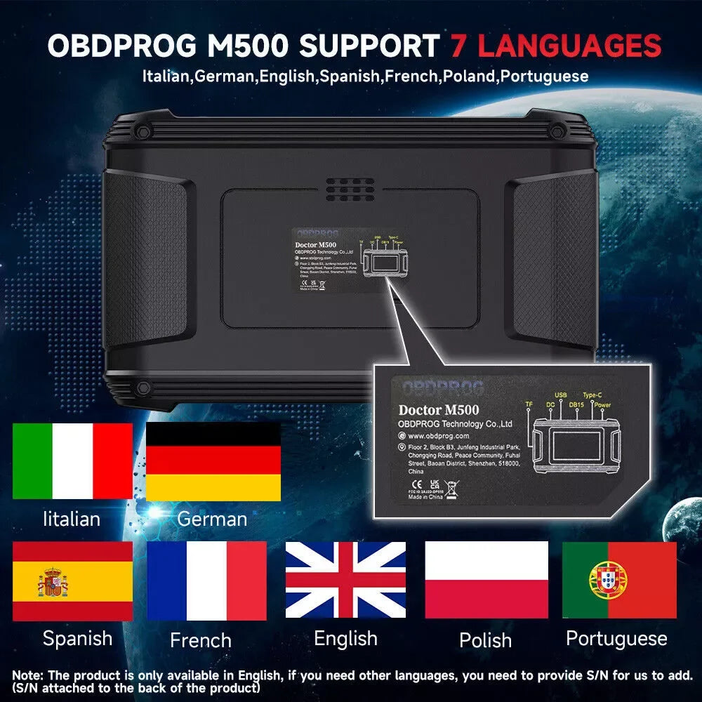 Car Cluster Calibration Tools OBD2 Diagnose OBDPROG M500 Oil Reset Instrument Adjustment Tool Code Reader Automotive Scanner