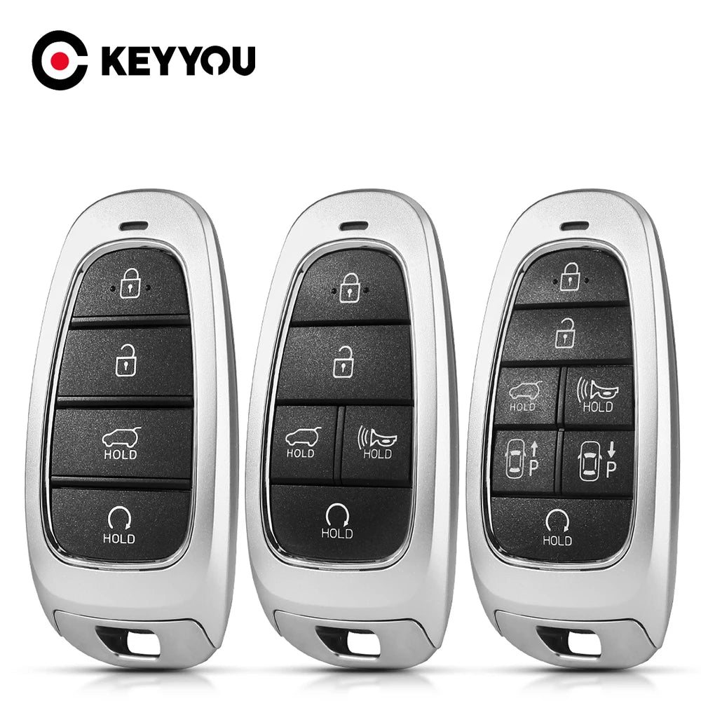 KEYYOU NEW for Hyundai Azira Tucson Prime Nexo DN8 PALISADE Solaris Sonata Sonata Santa Fe NX4 Atos SantaFe Car Key Case CM World