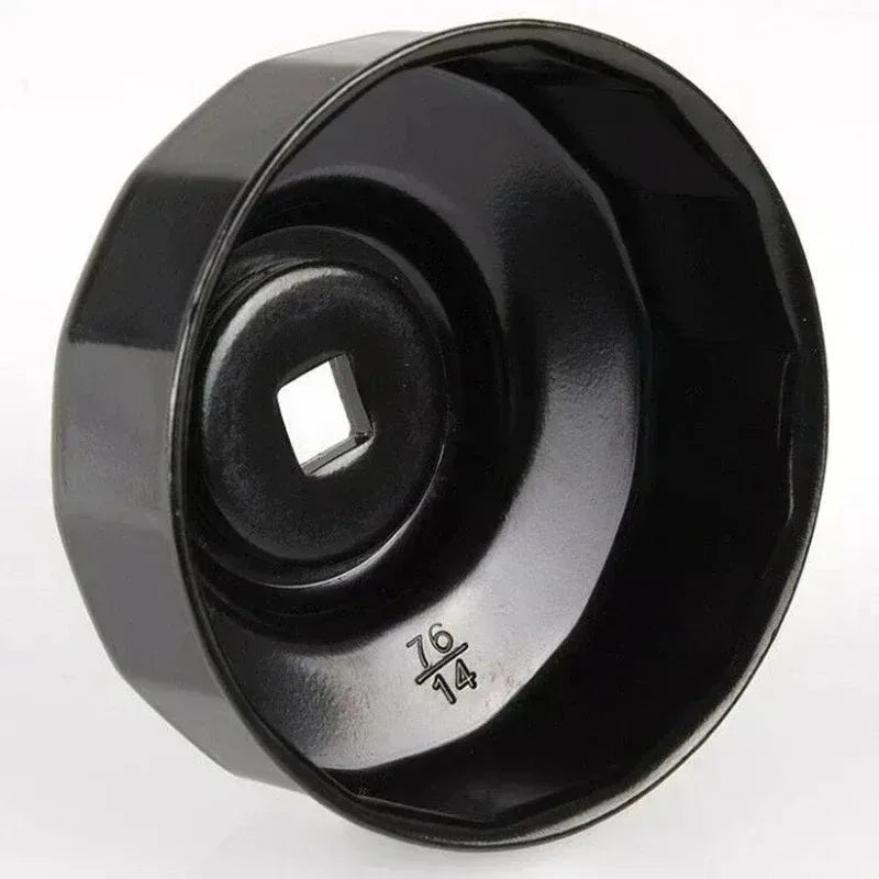 Cap Type Oil Filter Remover Wrench 76mm 14 Flutes with 3/8 Inch Drive for Auto Repair Car Mobile World