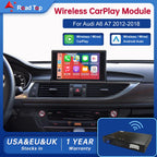 Road Top Wireless Android Auto For Audi Car A6 A7 RMC 3G MMI MHI2 2012-2018 Carplay Interface Mirror Link Air Play CM World