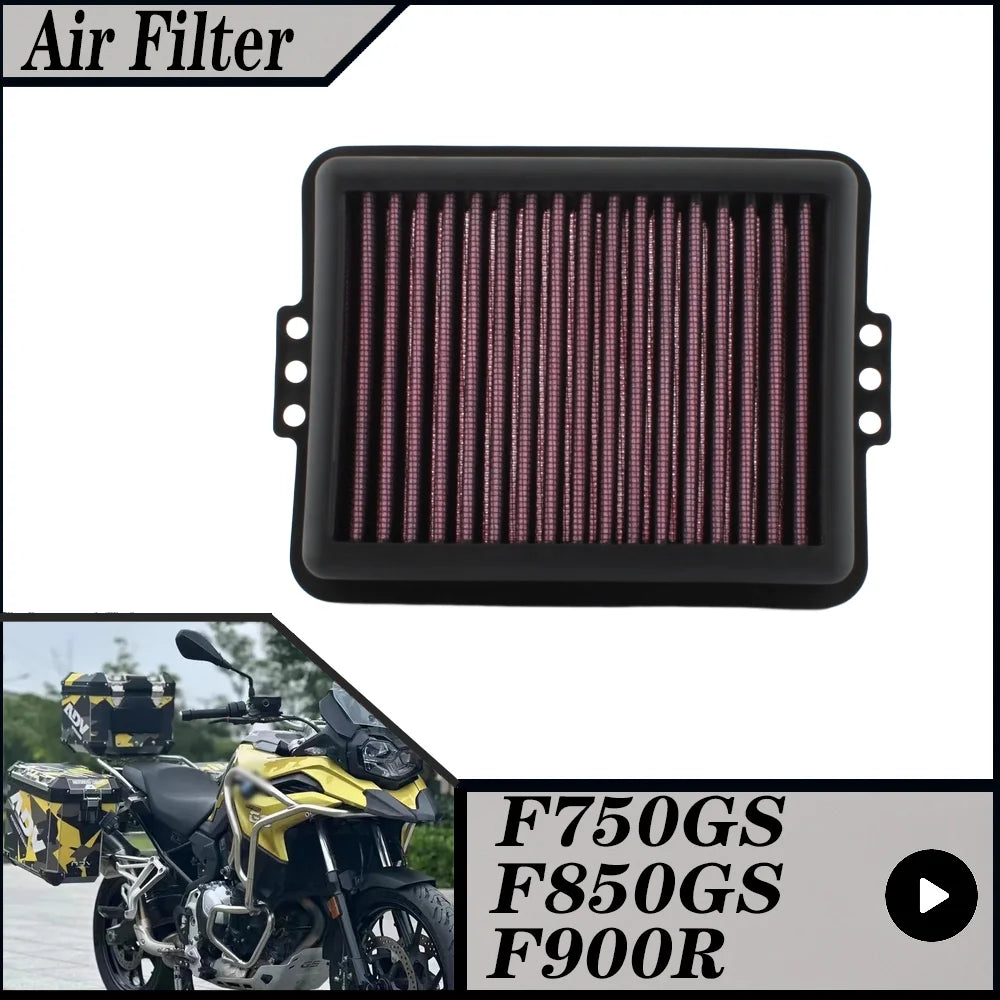 Motorcycle Washable Air Filter For BMW F750GS F850GS F900R F900XR Replaceable BM-8518 HFA7801 13728561572 Air Intake Filter CM World