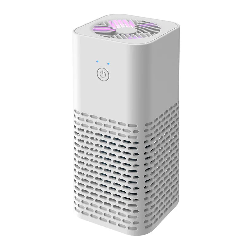 Smart Car Air Purifier Fragrance Diffuser Portable for Office Desktop & Auto Eliminate Smoke Odor USB Charging High Purification CM World