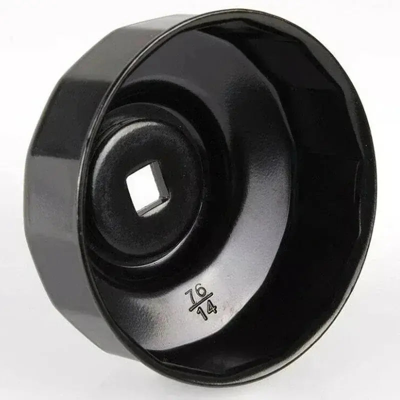For 76mm 14 Flutes for Car Oil Filter Remover Tool with 3/8 Inch Drive Socket Cap Type Wrench Car Mobile World