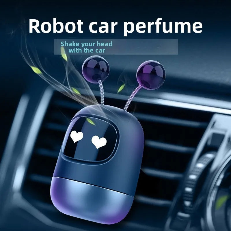 Car air outlet aromatherapy high-end robot car air purifier car air outlet aromatherapy car interior decoration 1PC Car Mobile World