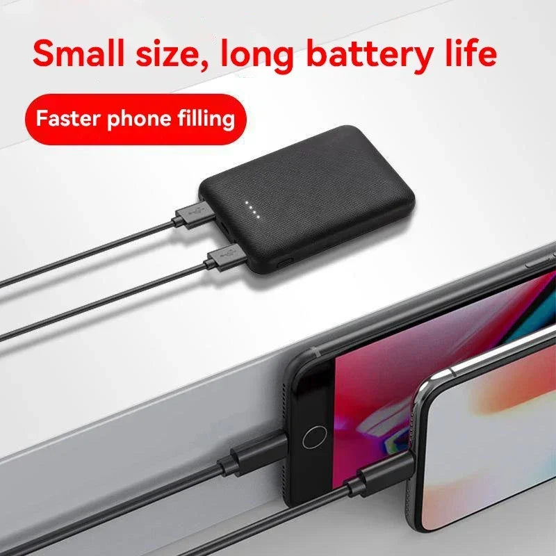 50000mAh Mini Fast Charging Power Bank Ultra Thin External Battery Pack for Heating Suit Coat Vest Jacket Scarf Glove 2026 NEW