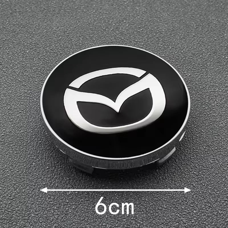 4pcs 56/60mm Car Wheel Center Hub Caps Rim Cover For Mazda 2 3 5 6 323 626 CX3 CX5 CX30 Demio Atenza Axela MX3 MX5 RX8 Accessory