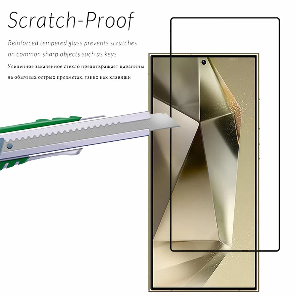 Tempered Glass For Samsung Galaxy S26 S25 S24 Ultra Screen Protector A17 A27 A37 A57 A56 A36 A26 A16 A55 A54 A53 A35 Film Car Mobile World