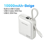 Vention 35W Mini Power Bank PD Fast Charge 10000mAh Portable PowerBank for iPhone 17 16 Pro Samsung S25 External Battery Charger Car Mobile World