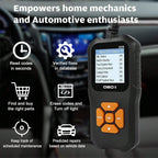 V318 OBD2 Scanner Color Screen Diagnostic Tool Multilingual Engine Fault Code Reader Battery Tester Full-Function Diagnostic Car Mobile World