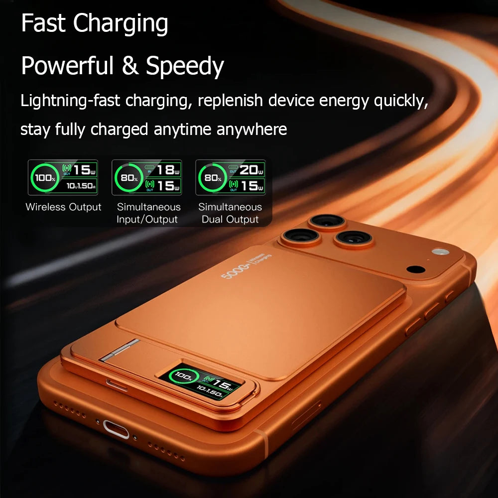10000mAh Slim Power Bank for MagSafe,Magnetic Wireless 20W Fast Charging Portable External Battery For iPhone 12-17 Pro Samsung Car Mobile World