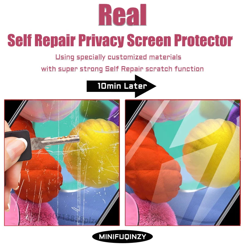 Self Repair Privacy Film For Samsung Galaxy S26 S25 S24 S23 Ultra S22 S21 S20 Plus  Anti-Spy Screen Protector Note 20 10 S10 5G Car Mobile World