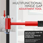 Door Hinge Wrench Kit Door Hinge Adjustment Tool 14/19/23/25mm Precision Tool Set With Replacement Hinge Wrench Heads CM World