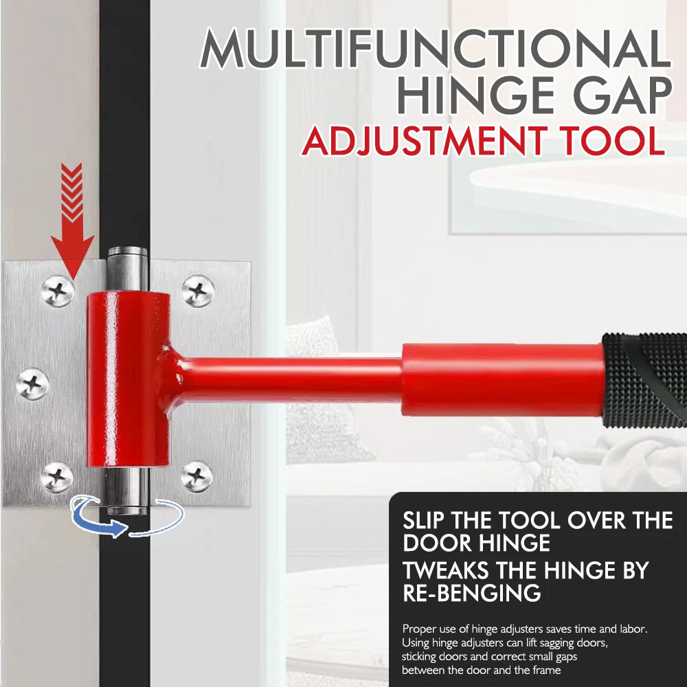Door Hinge Wrench Kit Door Hinge Adjustment Tool 14/19/23/25mm Precision Tool Set With Replacement Hinge Wrench Heads CM World