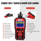 2026 KONNWEI KW870 High-end Car OBD2 Diagnostics Tool 2-in-1 Auto Moto Battery Tester 6V 12V Scanner Cranking Charging Test Tool