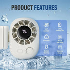 Clip-On Car Fan 360° Rotatable 100-Speed Multi-Scene Portable Fan Long Service Life Lightweight USB Rechargeable