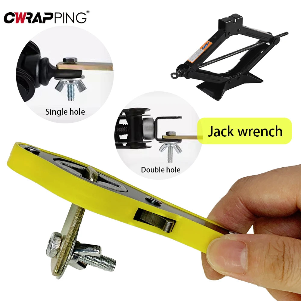 Car Jack Labor-saving Ratchet Wrench Efficient Tire Changing Vehicle Tool Hand-cranked Car Scissor Jack for SUV Auto Accessories CM World