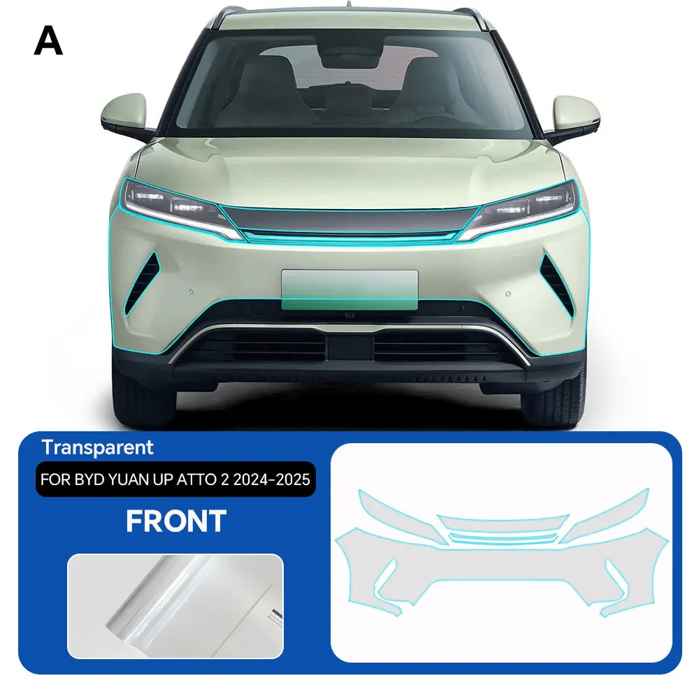 Custom For BYD Yuan UP ATTO 2 2024 2025 TPU 8.5mil Car Paint Protection Film Pre-cut Scratch Resistant PPF Car Accessories Car Mobile World