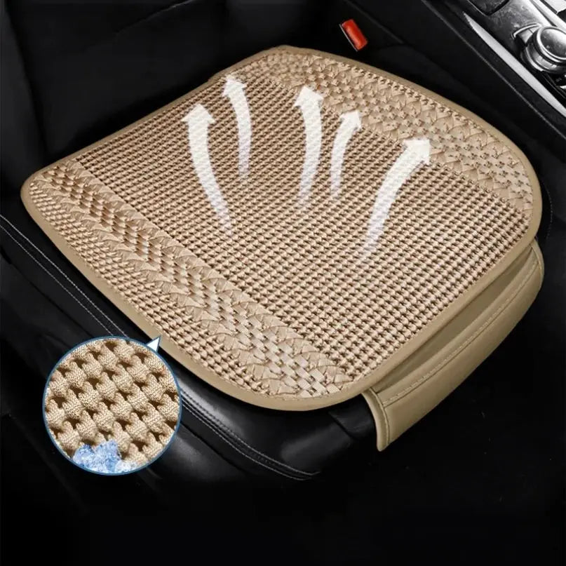 Universal Summer Cool Car Seat Cover Cushion Anti-slip Front Rear Chair Seat Breathable Pad Protector Car Seat Covers Car Mobile World